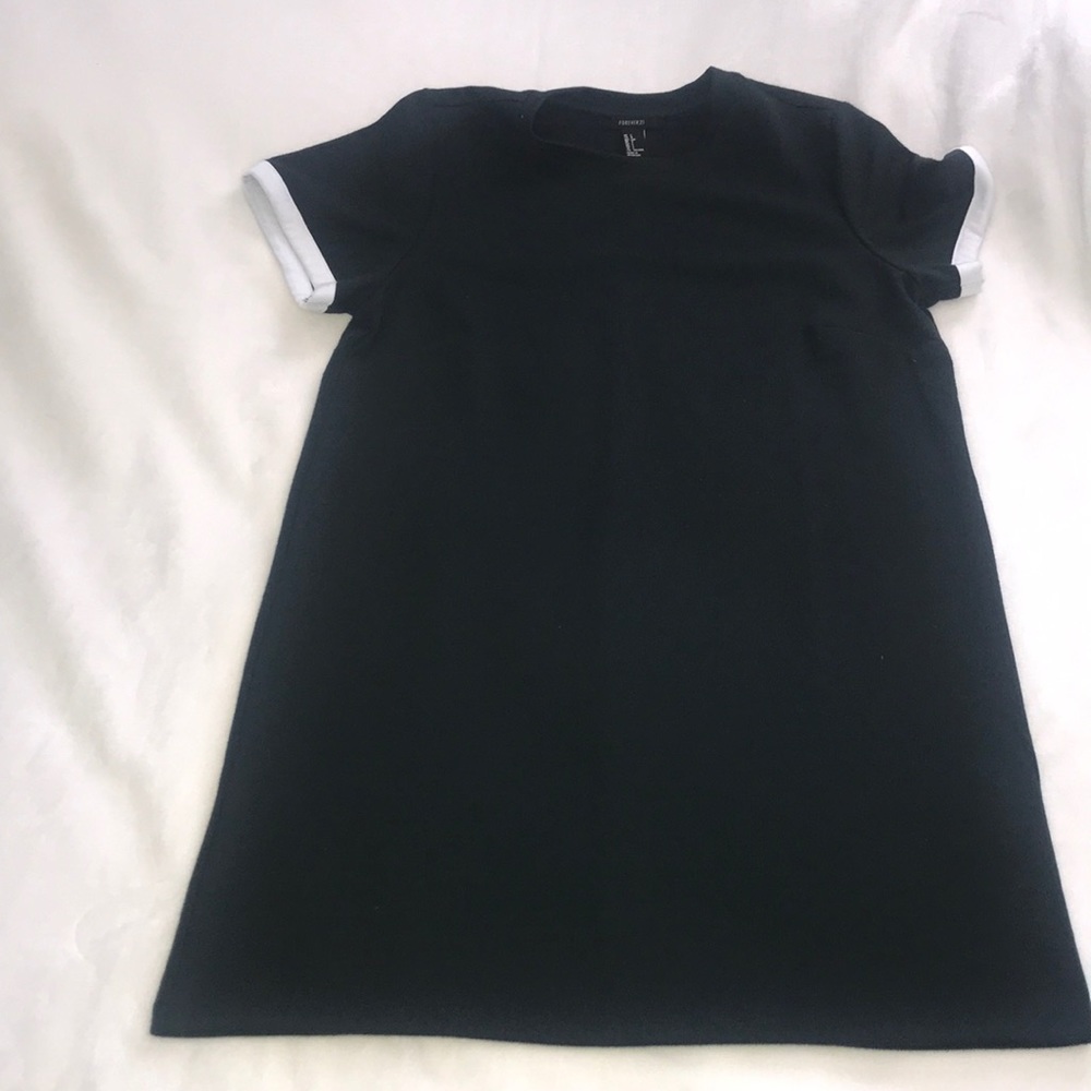 Green T-shirt dress